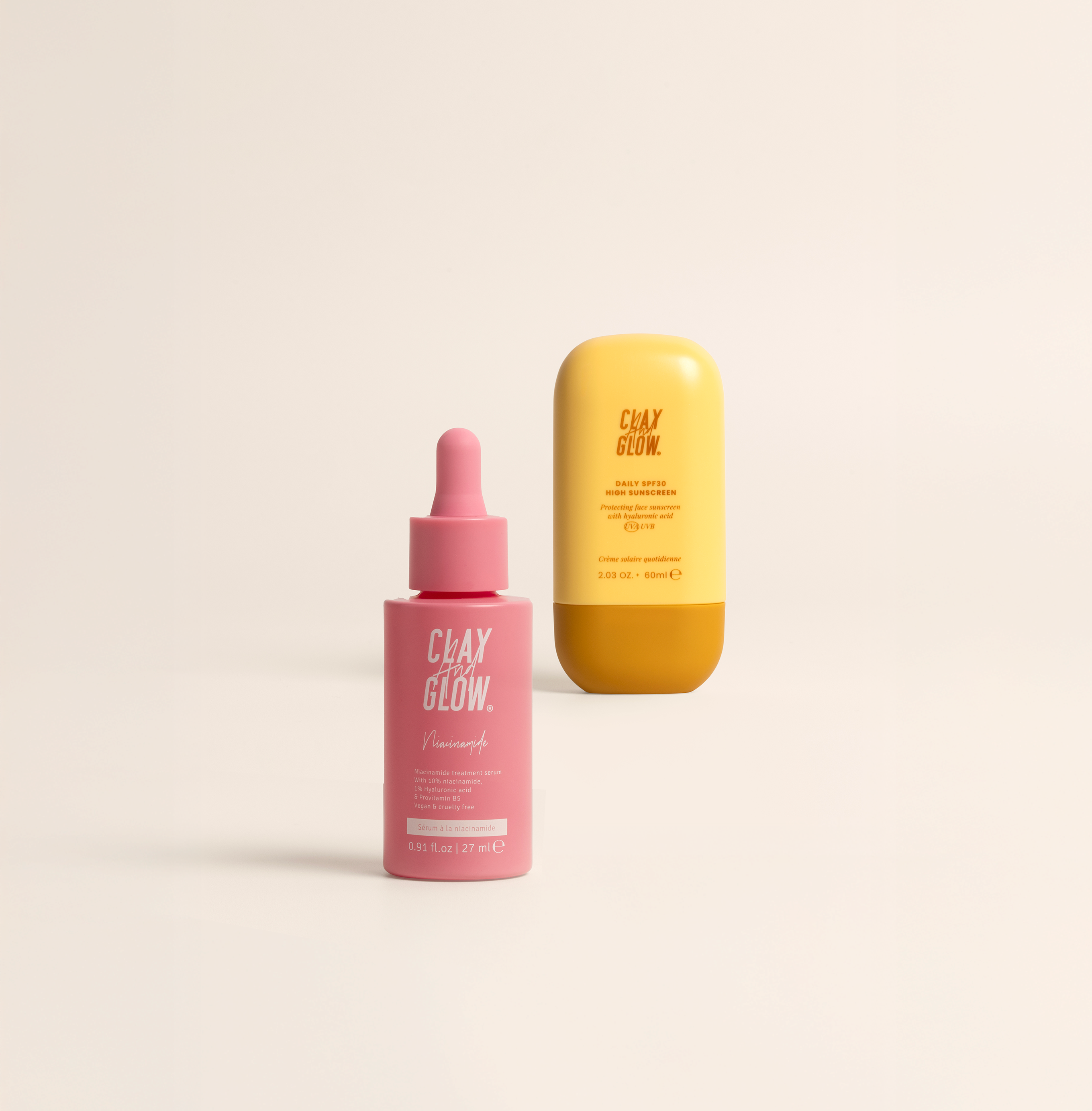 Duo deal: niacinamide serum + SPF sunscreen